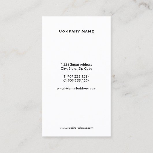 Logo oogglazen Visitekaartje (Achterkant)