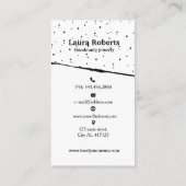 Logo Oorbel Display Kaart Abstract ontwerp Visitekaartje (Achterkant)