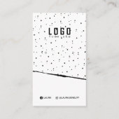 Logo Oorbel Display Kaart Abstract ontwerp Visitekaartje (Voorkant)