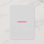 Logo oorbel display regenboog visitekaartje (Achterkant)