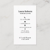 Logo oorenkaart Sociale media zwart-wit Visitekaartje (Achterkant)