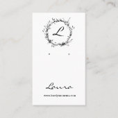 Logo oorenkaart Sociale media zwart-wit Visitekaartje (Voorkant)