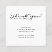 Logo Oorknopjes Doodle Square Kaart 10 Pack 25 Contactkaartje (Achterkant)