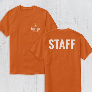 Logo op borstzak Staf Rug T-shirt