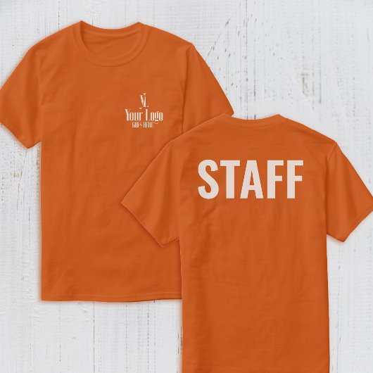 Logo op borstzak Staf Rug T-shirt