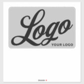 Logo op Clear Vinyl rechthoek Business Bumper Sticker (Vel)