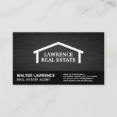 Logo op dak van onroerend goed | Strakke achtergro Visitekaartje (Voorkant)