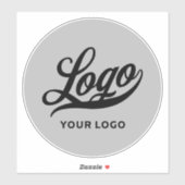 Logo op de Vinylcirkel Skateboard Business Bumper  Sticker (Vel)