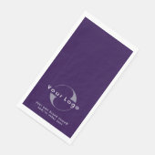 Logo op Deep Paars + White Text Company Business Servet (Hoek)