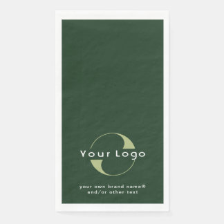Logo op Donkere groene + witte tekst bedrijf P Servet