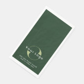 Logo op Donkere groene + witte tekst bedrijf P Servet (Hoek)