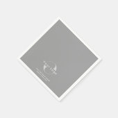 Logo op Grey + White Text Company Business Paper N Servet (Hoek)