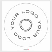 Logo op het venster Zakelijke bumper voor vinylcir Sticker (Vel)