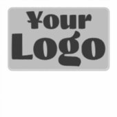 Logo op het venster Zakenbus van de Vinylrechthoek Sticker (Voorkant)