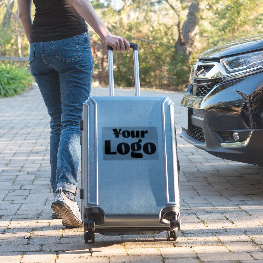 Logo op het venster Zakenbus van de Vinylrechthoek Sticker (Koffer Insitu)