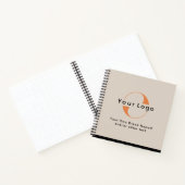 Logo op Light Tan + Black Text Company No. Notitieboek (Binnen)