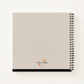Logo op Light Tan + Black Text Company No. Notitieboek (Achterkant)