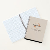 Logo op Light Tan + Black Text Company No. Notitieboek (Binnen)