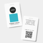 Logo op maat foto personeels-ID-badge Badge (Voor- en achterkant)