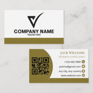 Logo op maat luxe visitekaartje consultant