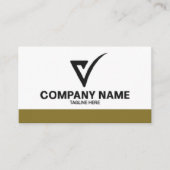 Logo op maat luxe visitekaartje consultant (Voorkant)