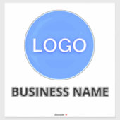 (Logo Op Maat Met Bedrijfsnaam) Koffer Sticker (Vel)