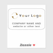 Logo op Vinyl Rectangle Business Water Flacon Sticker (Vel)