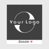 Logo op Vinyl square Business Company Laptop Black Sticker (Vel)