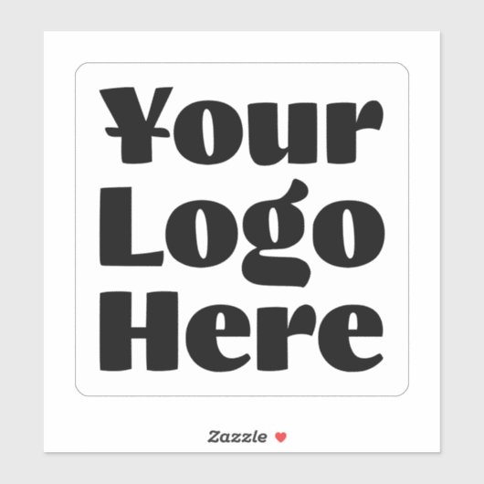 Logo op Vinyl square Skateboard Business Bumper St Sticker (Vel)