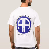Logo op voor en achter t-shirt (Achterkant)