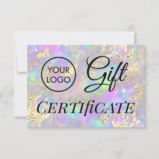 logo opaalsteen cadeaubon (Voorkant)