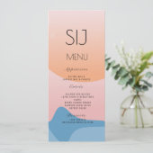 Logo Organic Beach Sunset Dinner Menu Beach (Staand voorkant)