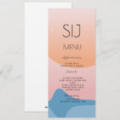 Logo Organic Beach Sunset Dinner Menu Beach (Voorkant / Achterkant)