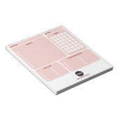 Logo Organizer voor Pink Card Making Design Team Notitieblok (Schuin)