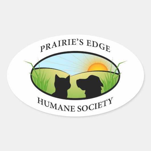 Logo Ovale Sticker (Voorkant)