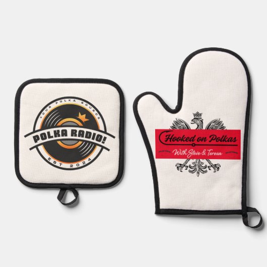 Logo Oven Mitt and Pot Holder Set (Voorkant)
