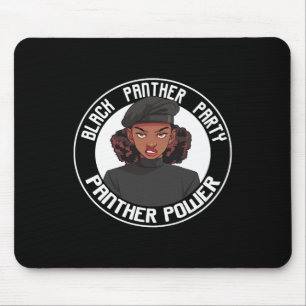 Logo Panther Party Zwarte Geschiedenis Maand Afro Muismat