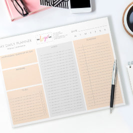 Logo Pastel Oranje Modern niet-gedateerd dagblad Notitieblok