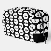 Logo Patroon Promotie Zakelijk Zwart Toilettasje (Rechterhoek)