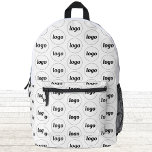 Logo Patroon Promotiezaken Bedrukte Rugzak<br><div class="desc">Voeg je eigen logo toe aan dit ontwerp. Minimalistisch en professioneel. Geweldig voor een promotieproduct voor uw medewerkers,  medewerkers,  klanten en klanten. Ideaal voor shows,  reizen,  zakelijke of sportevenementen en weggeefacties. Voor andere versies,  zie het collectie.</div>