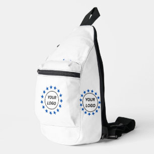 Logo Patroon Promotionele Zak Blush Roze Sling Bag