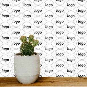 Logo Pattern Business Behang