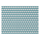 Logo Pattern Business Branding Blauwgroen Groen Tafelkleed (Voorkant (Horizontaal))