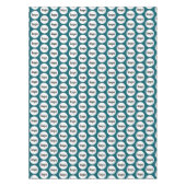 Logo Pattern Business Branding Blauwgroen Groen Tafelkleed (Voorkant)