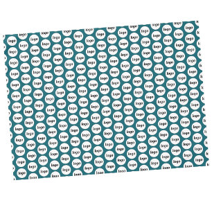 Logo Pattern Business Branding Blauwgroen Groen Tafelkleed