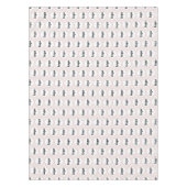 Logo Pattern Business Branding Blush Pink Tafelkleed (Voorkant)
