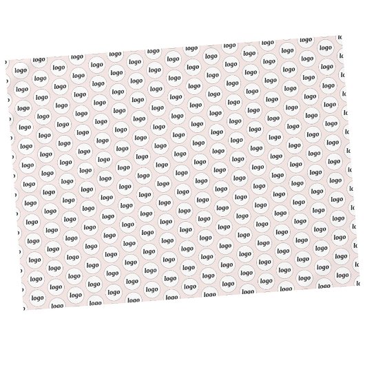 Logo Pattern Business Branding Blush Pink Tafelkleed