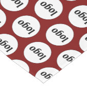 Logo Pattern Business Branding Bourgogne Rood Korte Tafelloper (Hoek)