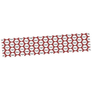 Logo Pattern Business Branding Bourgogne Rood Korte Tafelloper
