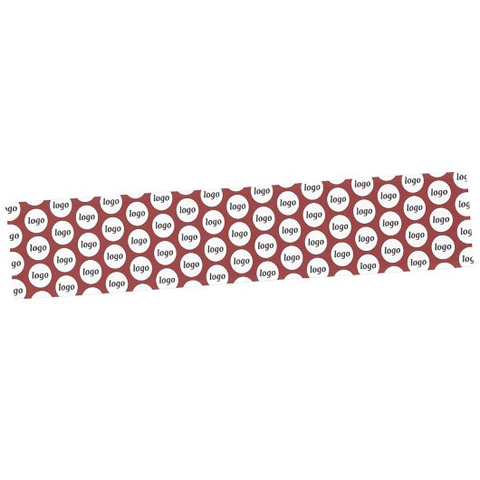 Logo Pattern Business Branding Bourgogne Rood Korte Tafelloper